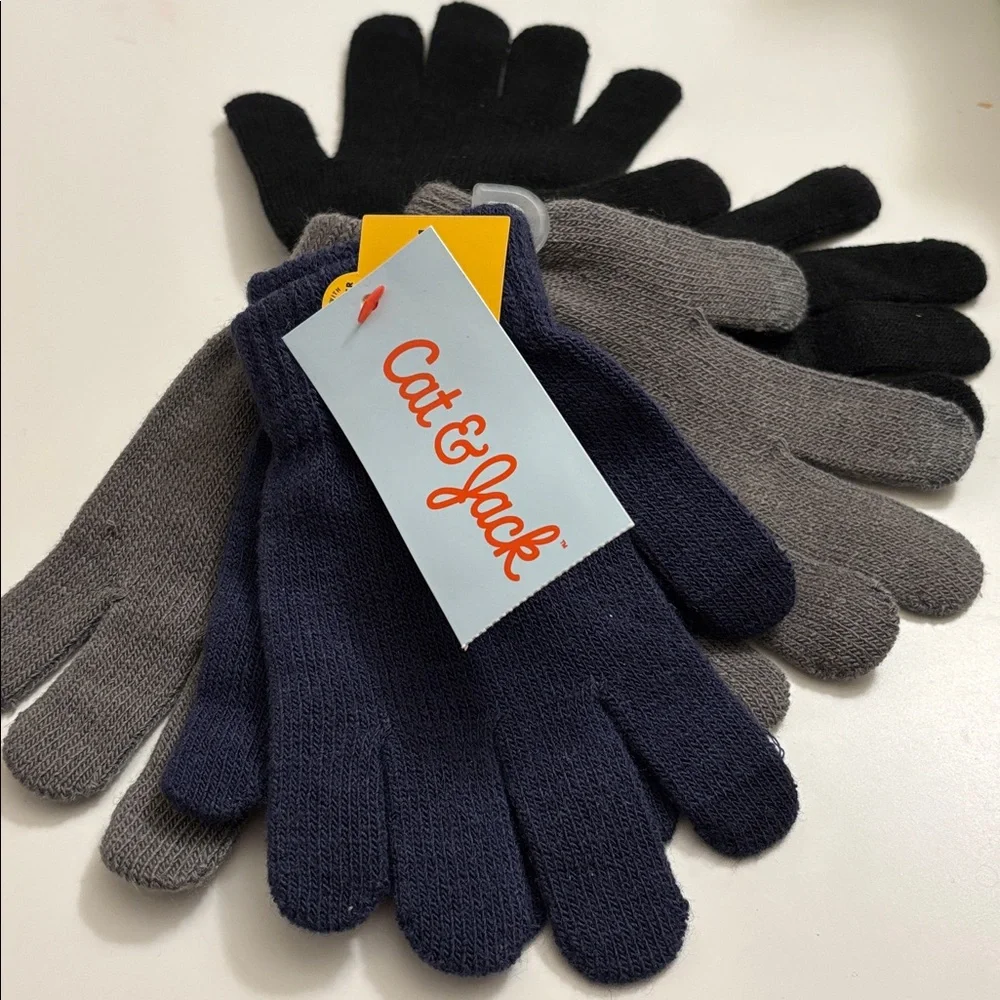 Cat & Jack Multicolor Kids' Gloves Set brand new with tags